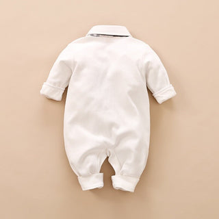 Neugeborenes Baby baumwollen Strampler Set- Little Gentlemen (0-12Monate)