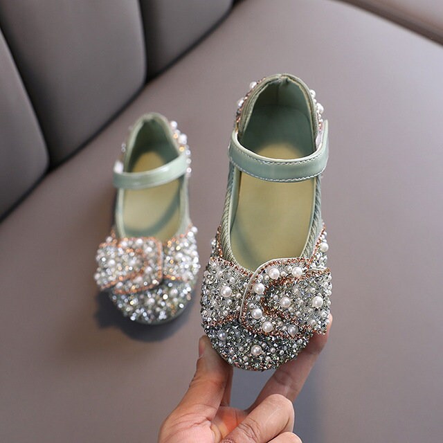 Elegant and unique baby and kids glittering shoes in 3 different colors (Size: 21-30) Wedding 