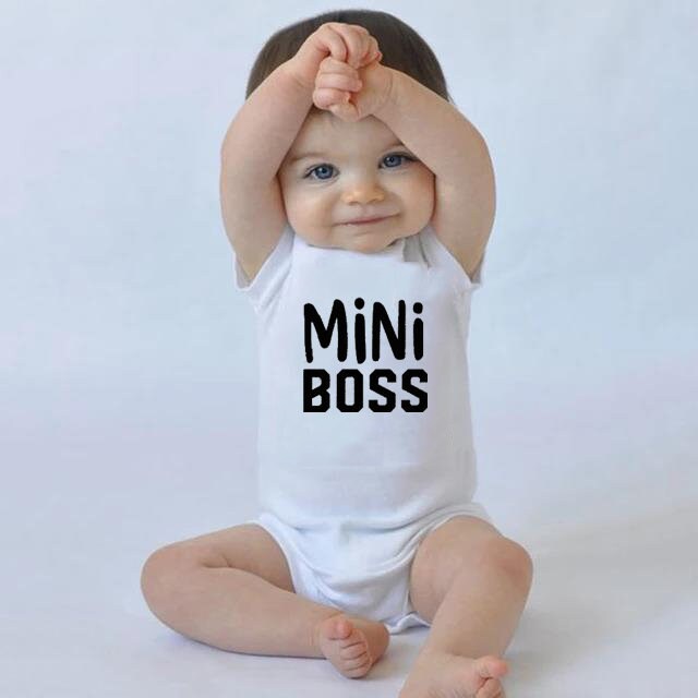 Unisex Baby Romper: Mini Boss (3-24M) Babyclothing Babyboy Babyromper Baby Clothes Baby clothing set