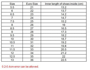 Shoes for Babys and Kids in 3 different colors (Size: 21-36)