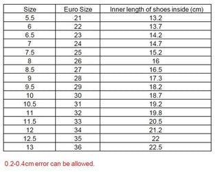 Shoes for Babys and Kids in 3 different colors (Size: 21-36)