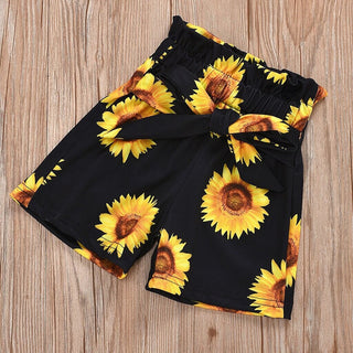 3Pcs New Born Baby Girl Long Sleeve Romper Tops Floral Pants Headband Clothes Set