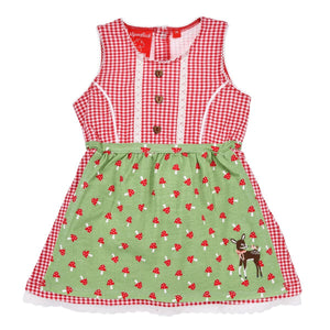 Newborn Traditional Dirndl Dress Set with blouse and leggings for Girls Babydress Babyclothing Baby Clothes Wedding Gift Oktoberfest