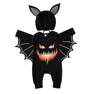 Drakula Baby Halloween Strampler Kostüm Langarm (0-18 Monate) Babykleidung Babygeschenke Baby Strampler Babyoutfit Herbst Halloween Party