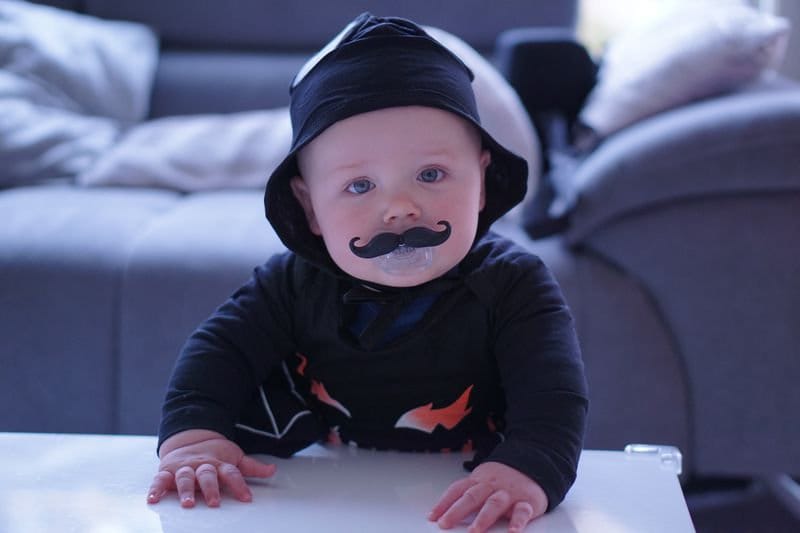 Drakula Baby Halloween Strampler Kostüm Langarm (0-18 Monate) Babykleidung Babygeschenke Baby Strampler Babyoutfit Herbst Halloween Party