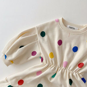 Spring Kids Hooded Sweater & Pants Suit Set