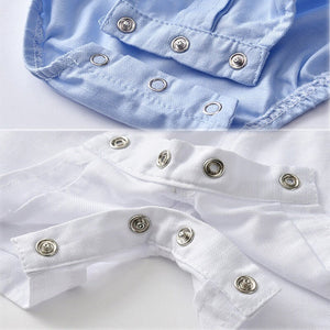 Newborn Baby Boy Clothing Romper set Gentleman outfit Short Sleeve Summer (0-18 months)