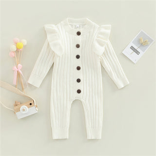 Baby Mädchen Herbst Strampler in Pink, Weiß und Braun (3-18 Monate) Neugeborenen Kleidung Set Babykleid Babymädchen Mädchenkleidung