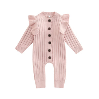 Baby Mädchen Herbst Strampler in Pink, Weiß und Braun (3-18 Monate) Neugeborenen Kleidung Set Babykleid Babymädchen Mädchenkleidung
