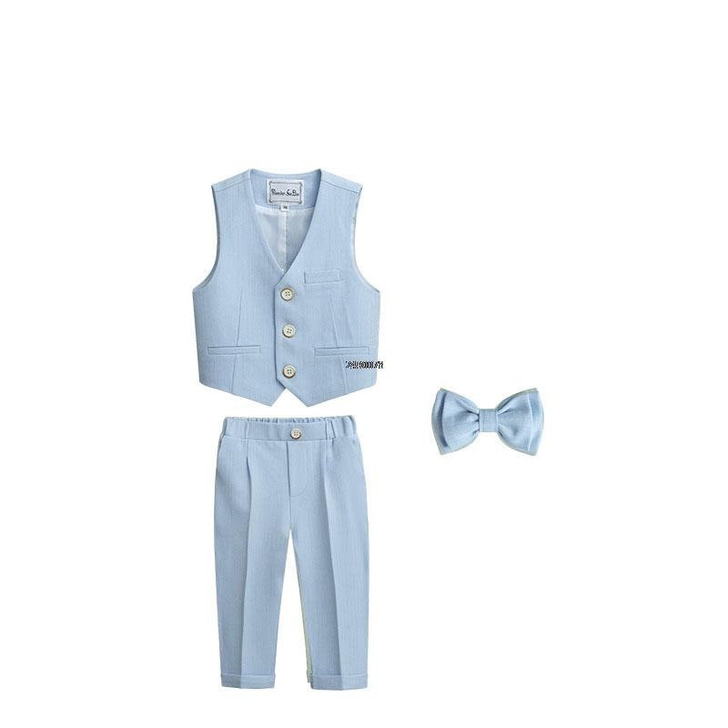 Neugeborenes Baby Strampler-Set Babygeschenk Babykleidung Junge (12 Monate -12 Jahre) Taufanzug Junge Baby Junge Baby Anzug Hochzeit Baby