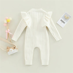Baby Mädchen Herbst Strampler in Pink, Weiß und Braun (3-18 Monate) Neugeborenen Kleidung Set Babykleid Babymädchen Mädchenkleidung