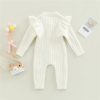 Baby Mädchen Herbst Strampler in Pink, Weiß und Braun (3-18 Monate) Neugeborenen Kleidung Set Babykleid Babymädchen Mädchenkleidung