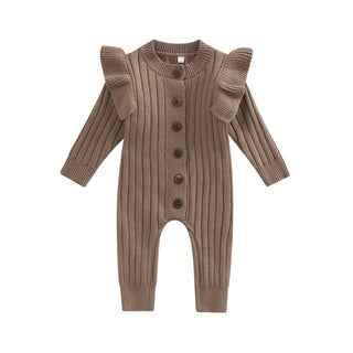 Baby Mädchen Herbst Strampler in Pink, Weiß und Braun (3-18 Monate) Neugeborenen Kleidung Set Babykleid Babymädchen Mädchenkleidung