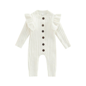 Baby Mädchen Herbst Strampler in Pink, Weiß und Braun (3-18 Monate) Neugeborenen Kleidung Set Babykleid Babymädchen Mädchenkleidung