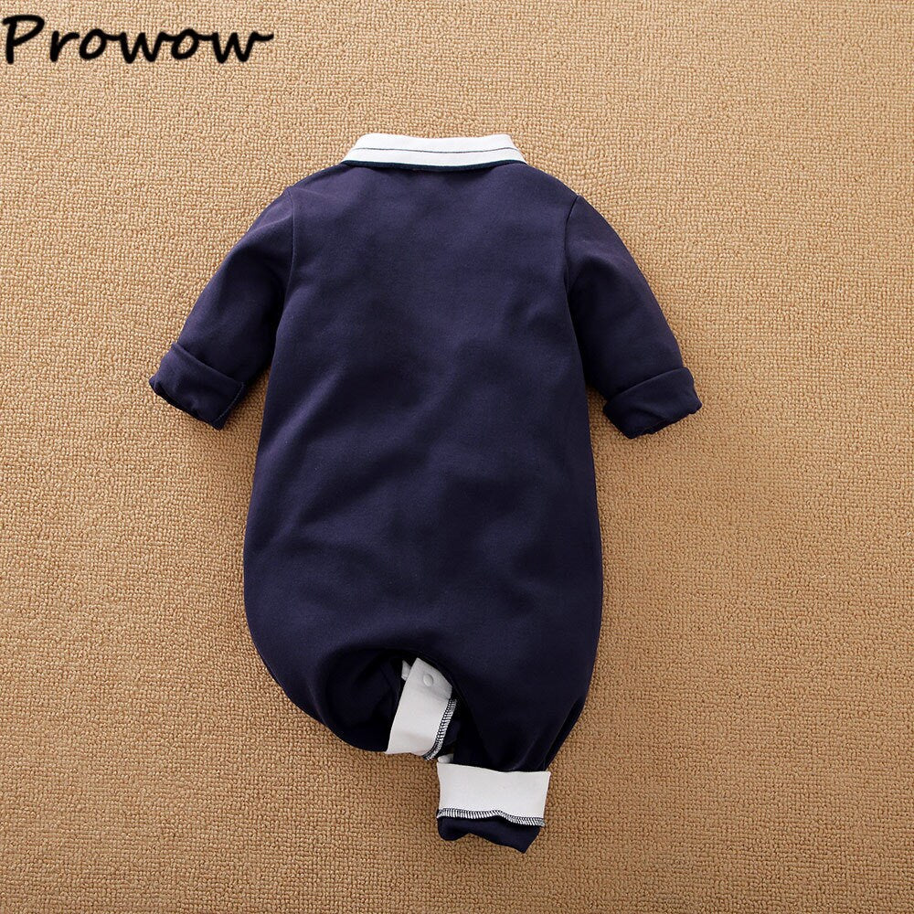 Baby Strampler Outfit für Jungs in Blau und Weiß Babykleidung (0-24 Monate) Taufkleidung Junge Baby Taufanzug Junge Baby Anzug Baby Junge