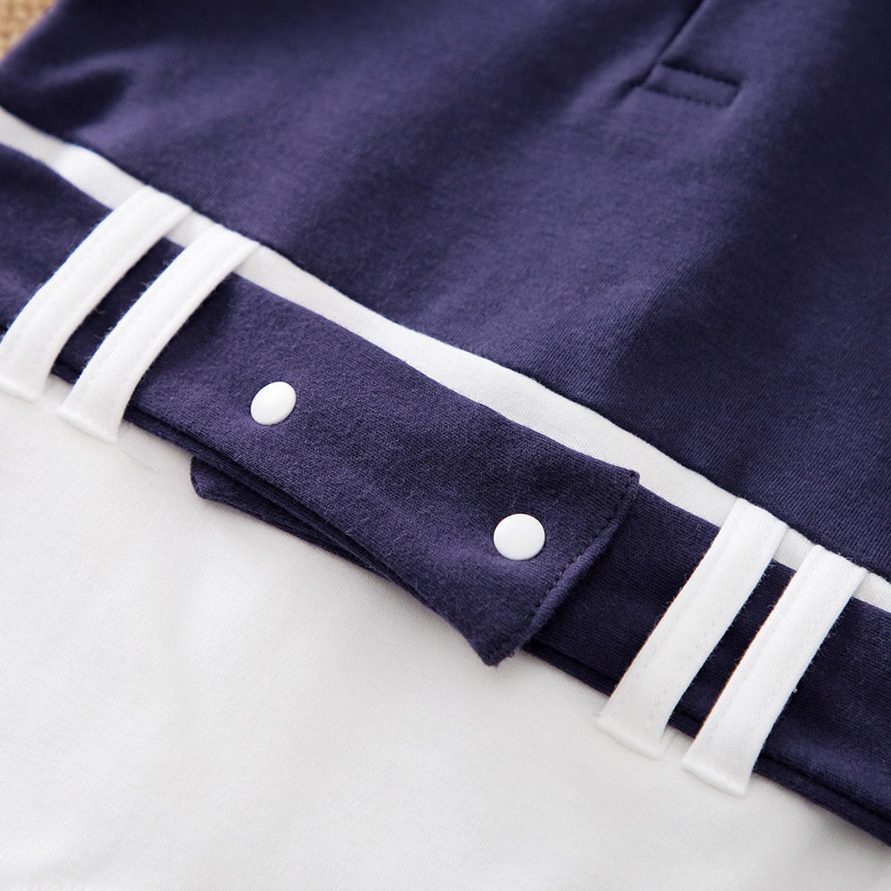 Baby Strampler Outfit für Jungs in Blau und Weiß Babykleidung (0-24 Monate) Taufkleidung Junge Baby Taufanzug Junge Baby Anzug Baby Junge